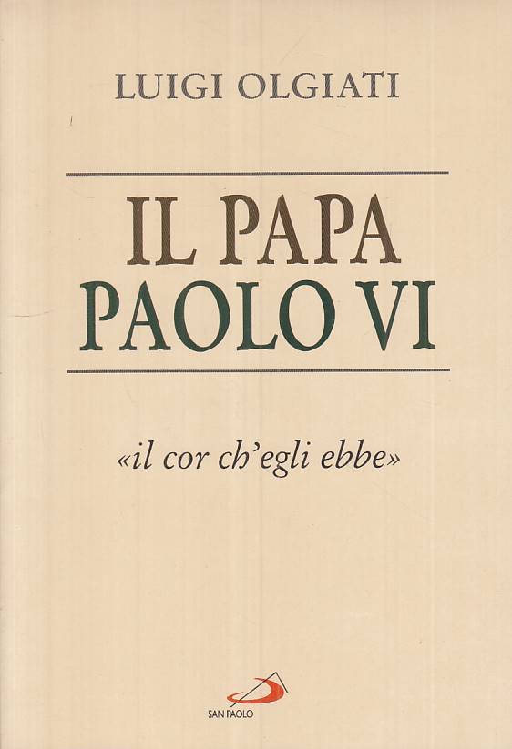 LS- IL PAPA PAOLO VI - OLGIATI - SAN PAOLO --- 1997 - B - ZTS661