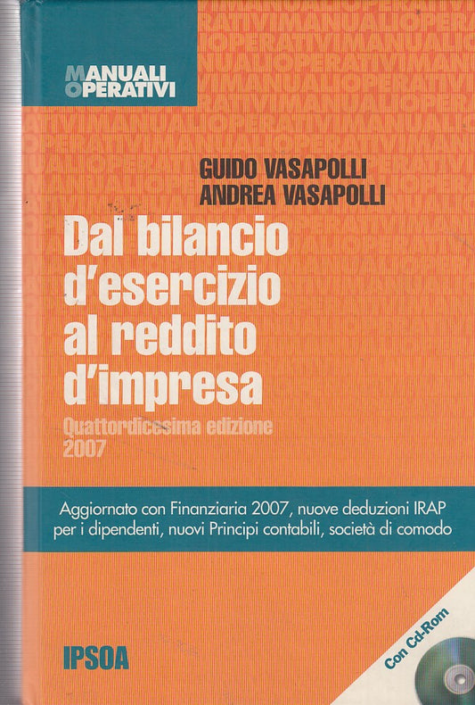 LZ- DAL BILANCIO D'ESERCIZIO AL REDDITO IMPRESA + CD-- IPSOA--- 2007- C- ZDS274