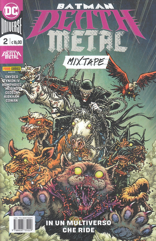 FV- BATMAN DEATH METAL MIXTAPE 2 MULTIVERSO CHE RIDE- PANINI DC UNIVERSE- B- A23