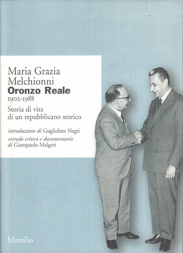 LS- ORONZO REALE 1902/88 REPUBBLICANO STORICO -- MARSILIO --- 2000 - B - ZTS664