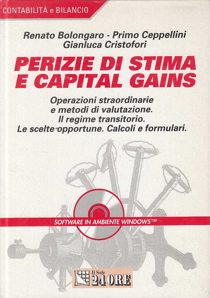 LZ- PERIZIE DI STIMA E CAPITAL GAIN + CD -- SOLE 24 ORE --- 1998 - C - ZFS605