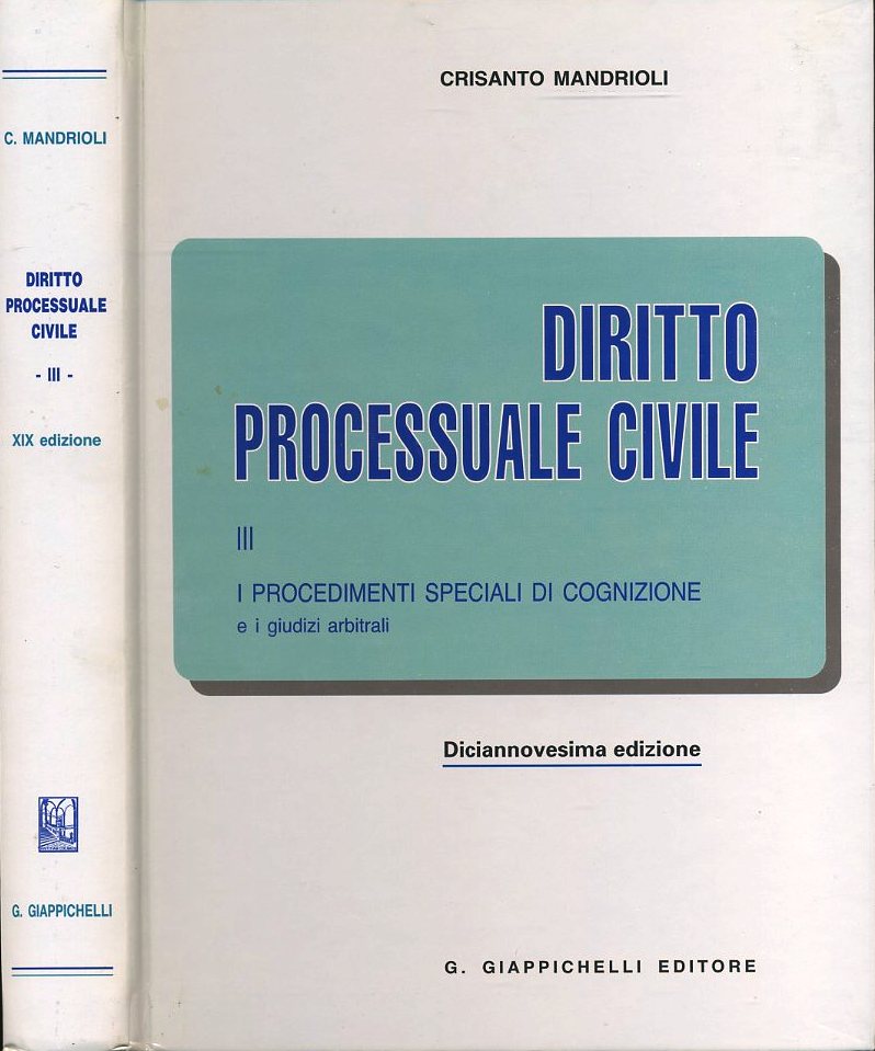 LZ- DIRITTO PROCESSUALE CIVILE VOL.3- MANDRIOLI- GIAPPICHELLI--- 2007- C- YDS365