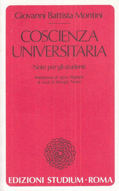 LS- COSCIENZA UNIVERSITARIA - MONTINI - STUDIUM - COSCIENZA --- B - ZTS124