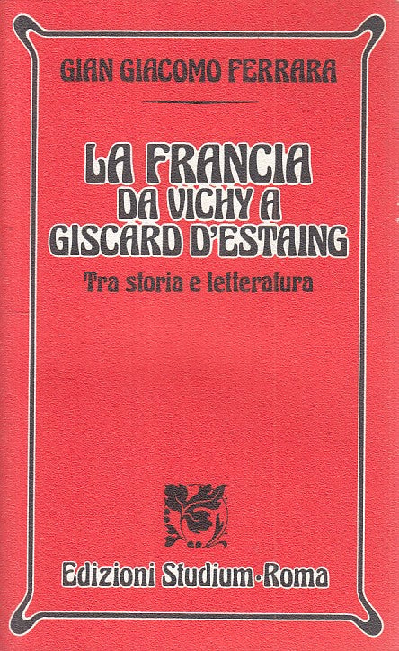 LS- LA FRANCIA DA VICHY A GISCARD D'ESTAING -- STUDIUM --- 1992 - B - YFS185