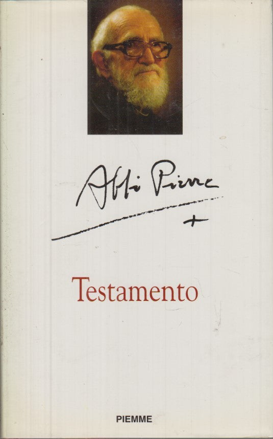 LD- TESTAMENTO - ABBE' PIERRE - PIEMME --- 1994 - CS - YFS598