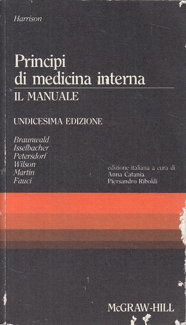 LQ- PRINCIPI DI MEDICINA INTERNA MANUALE -- MCGRAW HILL --- 1989 - B - YFS604