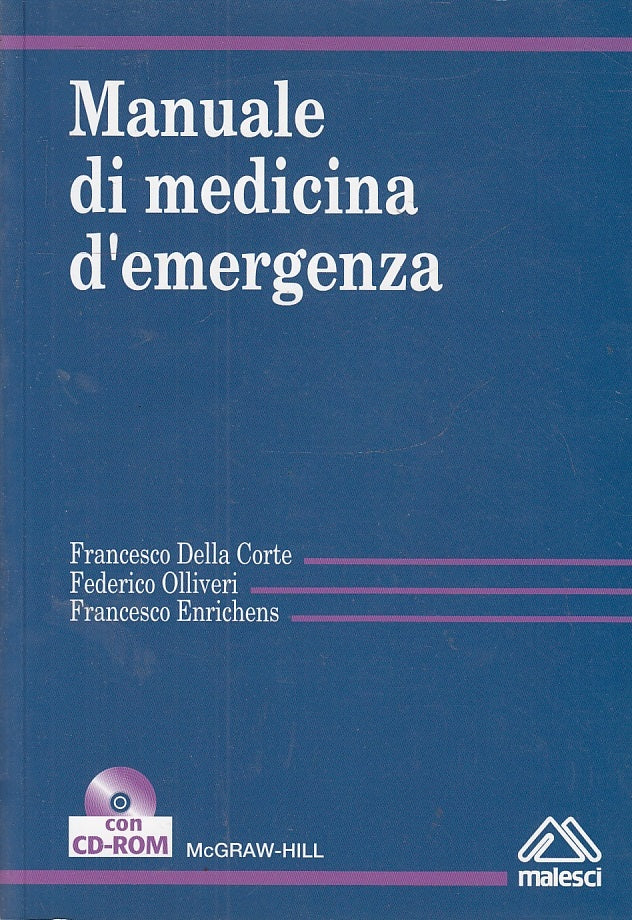 LQ- MANUALE DI MEDICINA D'EMERGENZA CON CD ROM-- McGRAW HILL--- 2002- B- YFS227