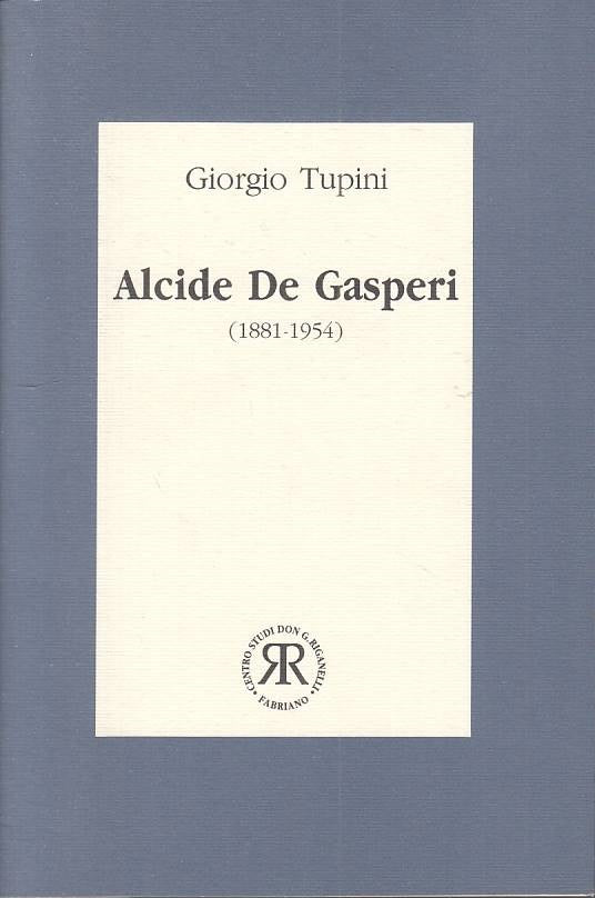 LS- ALCIDE DE GASPERI 1881/1954 - TUPINI - FABRIANO --- 1995 - S - YTS183