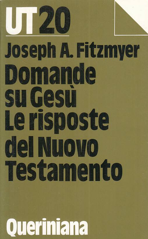 LS- DOMANDE SU GESU' RISPOSTE NUOVO TESTAMENTO-- QUERINIANA --- 1987 - B - ZFS85