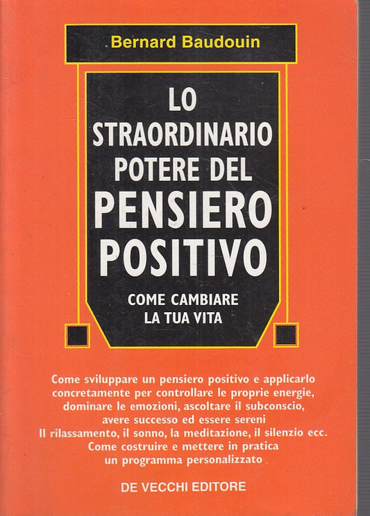 LS- STRAORDINARIO POTERE DEL PENSIERO POSITIVO -- DE VECCHI --- 1999 - B - ZFS13