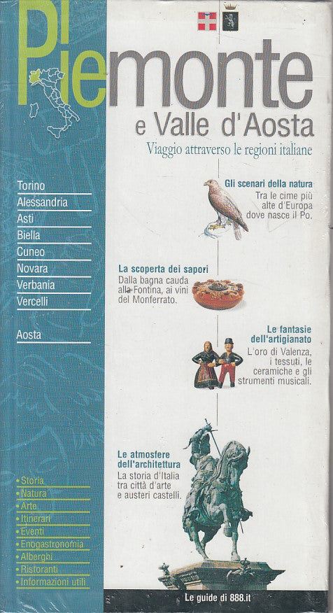 LV- VIAGGIO ITALIA PIEMONTE E VALLE D'AOSTA-- GUIDE 888.IT --- 2002 - B - ZDS433