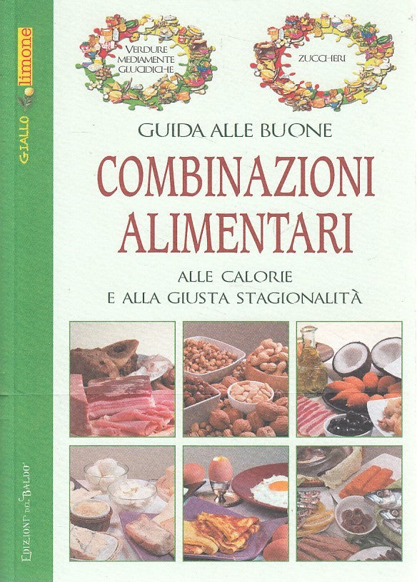 LZ- GUIDA ALLE BUONE COMBINAZIONI ALIMENTARI -- DEL BALDO --- 2016 - B - YDS87