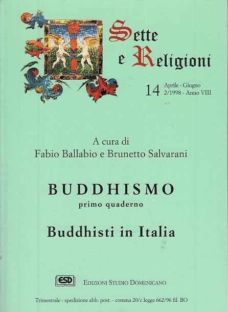 LD- SETTE E RELIGIONI 14 BUDDHISMO PRIMO QUADERNO -- BALLABIO---- 1998- B- XFS27