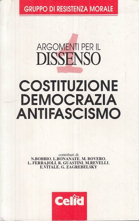 LS- ARGOMENTI COSTITUZIONE DEMOCRAZIA ANTIFASCISMO-- CELID --- 1994 - B - ZTS275