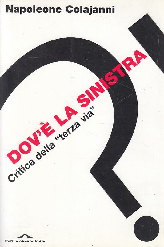 LS- DOV'E' LA SINISTRA? CRITICA - COLAJANNI - PONTE GRAZIE --- 2000 - B - ZFS297