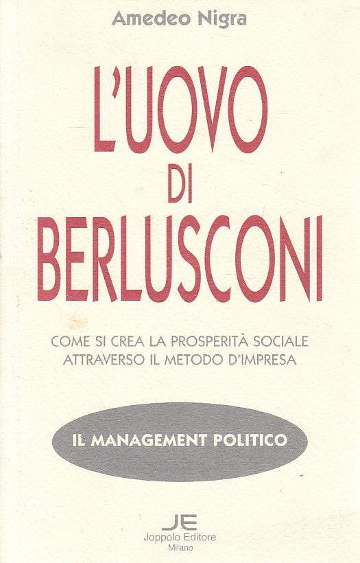 LS- L'UOVO DI BERLUSCONI - AMEDEO NIGRA - JOPPOLO --- 1998 - B - YDS11