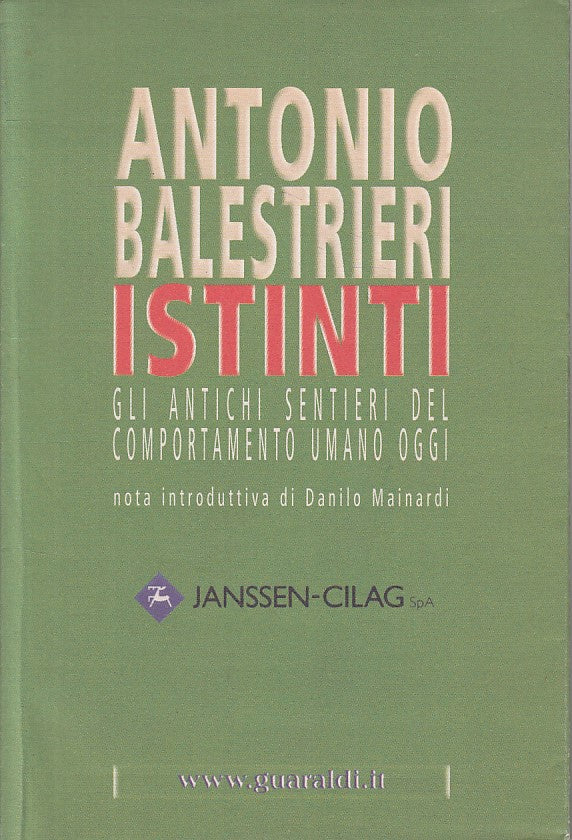 LS- ISTINTI COMPORTAMENTO UMANO - BALESTRIERI - GUARALDI --- 1995 - B - YFS561