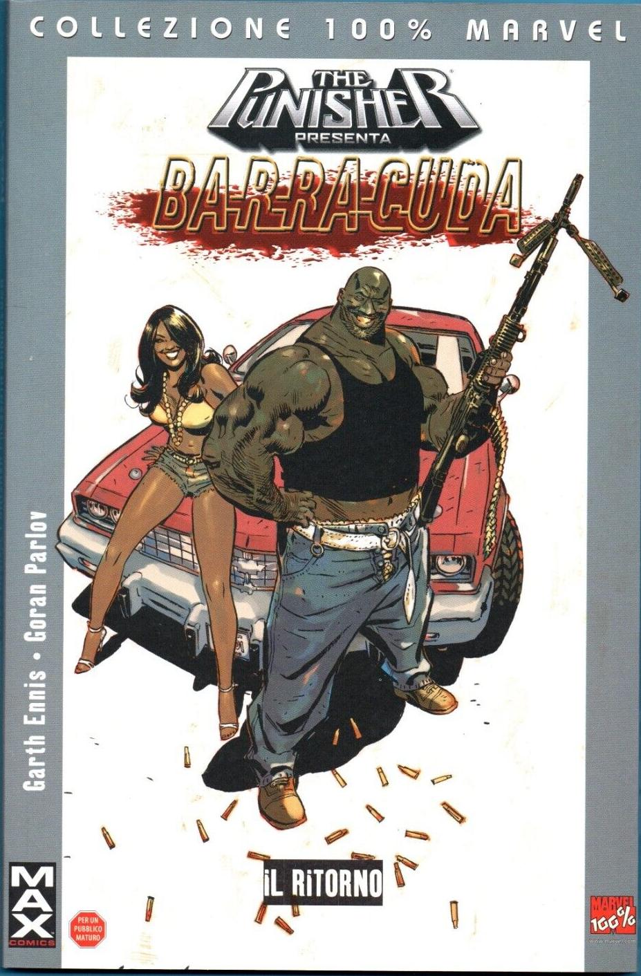 FS- THE PUNISHER PRESENTA BARRACUDA- ENNIS- PANINI COLLEZIONE 100%- 2007- B- VVX