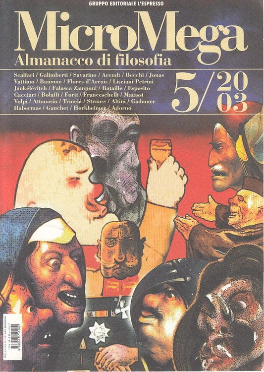 LS- MICROMEGA ALMANACCO DI FILOSOFIA N.5 -- L'ESPRESSO --- 2003 - B - ZFS52