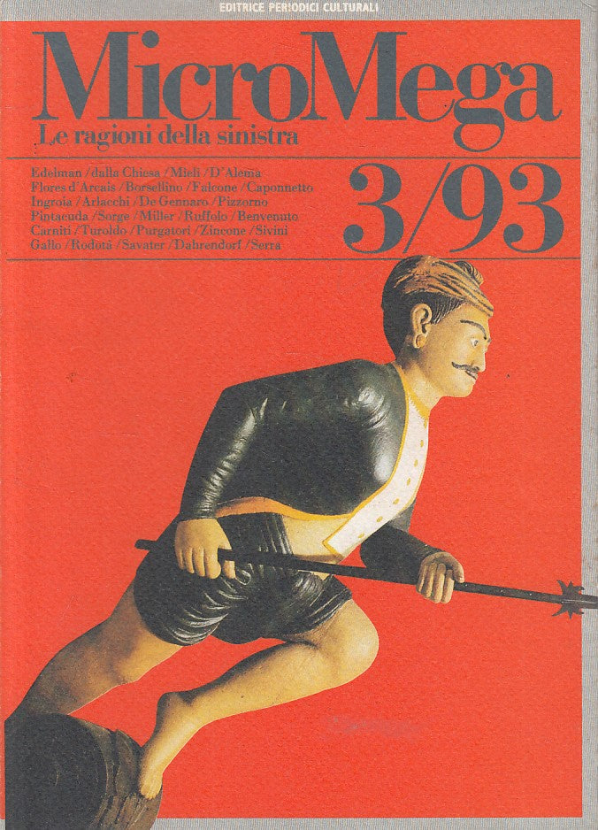 LS- MICROMEGA 3/93 RAGIONI SINISTRA -- PERIODICI CULTURALI --- 1993 - B - ZFS30