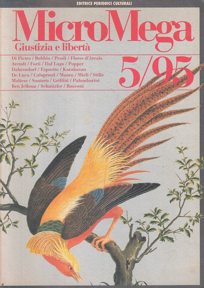 LR- RIVISTA MICROMEGA 5/95 GIUSTIZIA E LIBERTA' -- PERIODICI --- 1995- B- ZFS36
