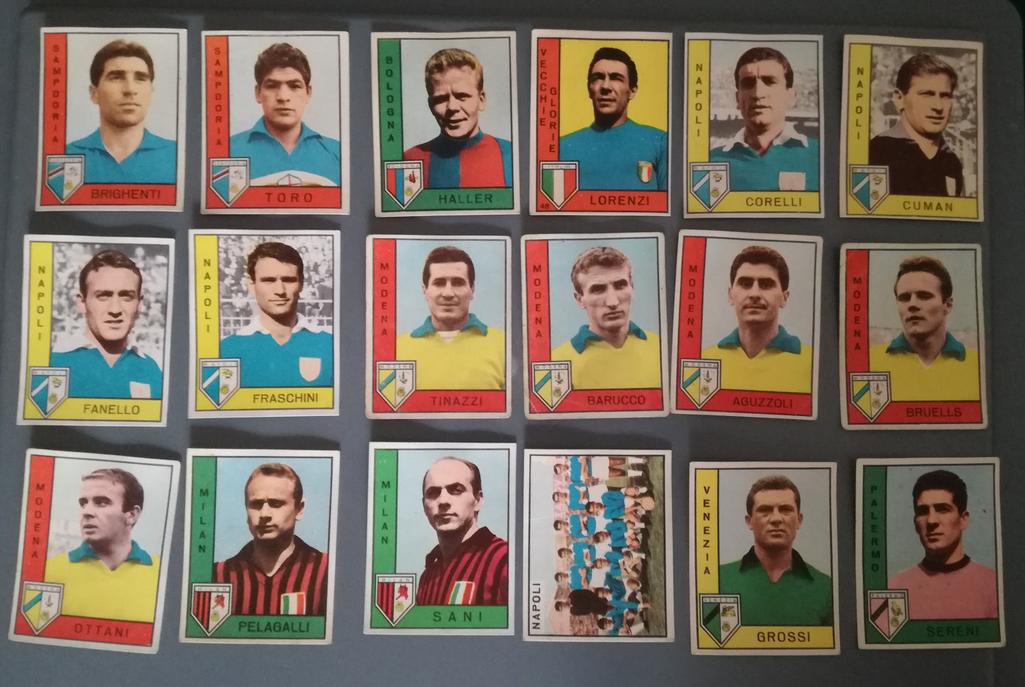 FIGURINA CALCIATORI PANINI 1962/63 - MAZZETTA LOTTO 18 FIGURINE - Lotto4