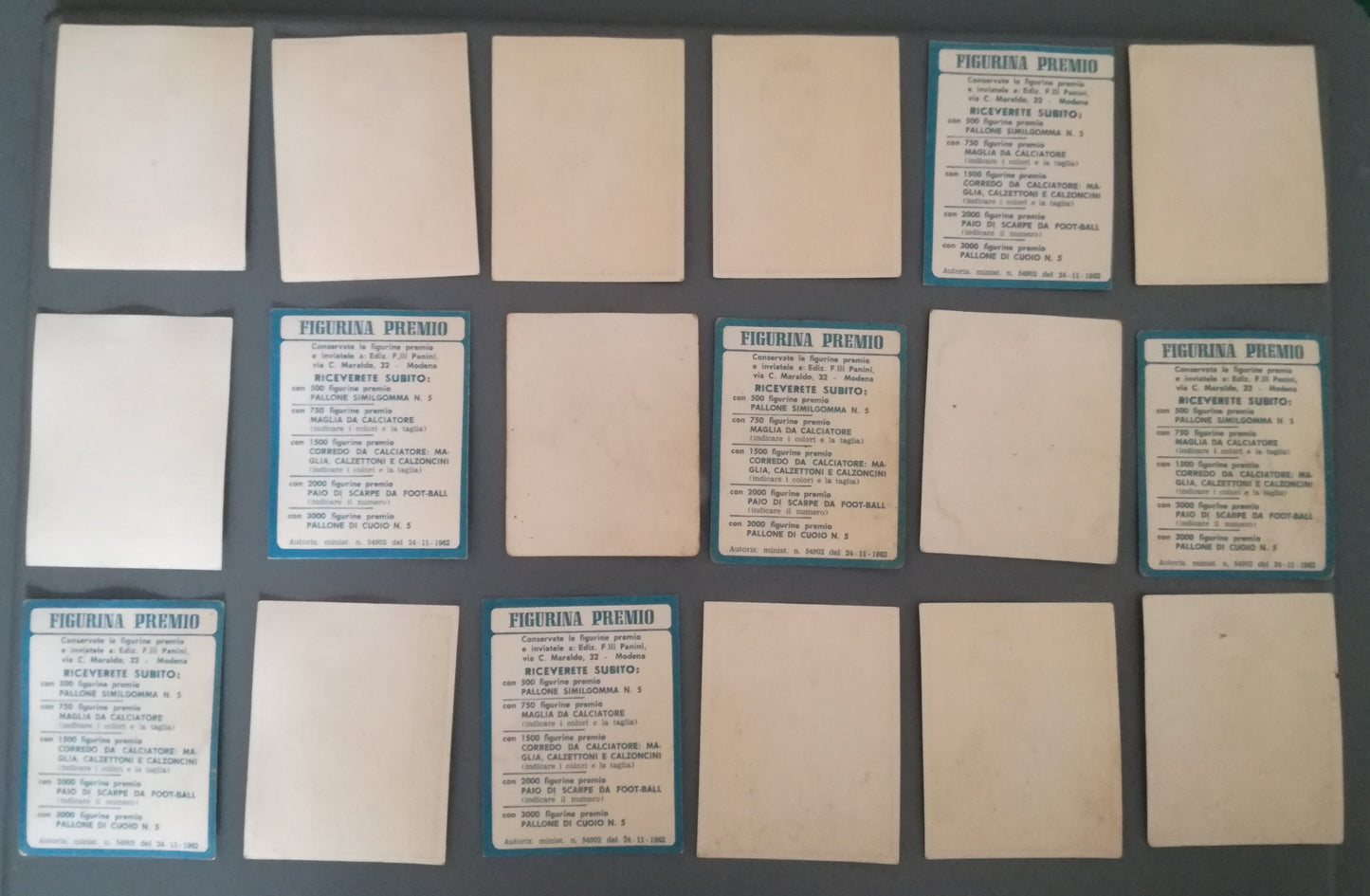 FIGURINA CALCIATORI PANINI 1962/63 - MAZZETTA LOTTO 18 FIGURINE - Lotto4