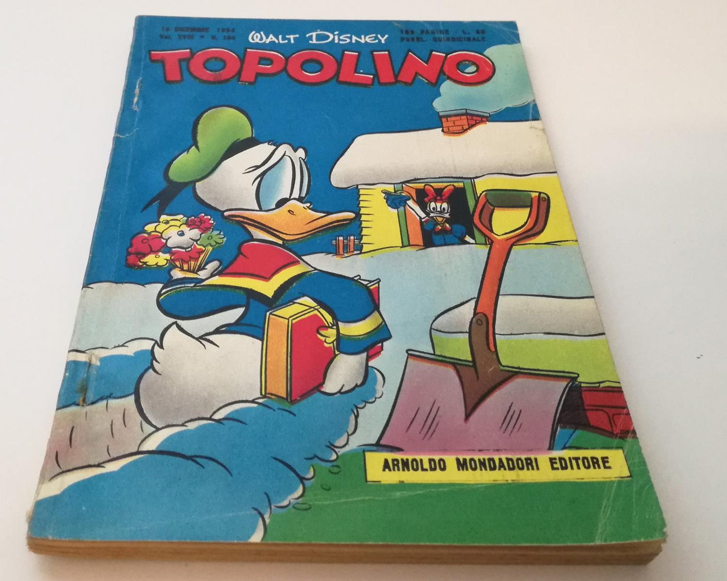 FD- TOPOLINO N.104 LIBRETTO BOLLINO -- DISNEY MONDADORI - 1954 - B - GBX