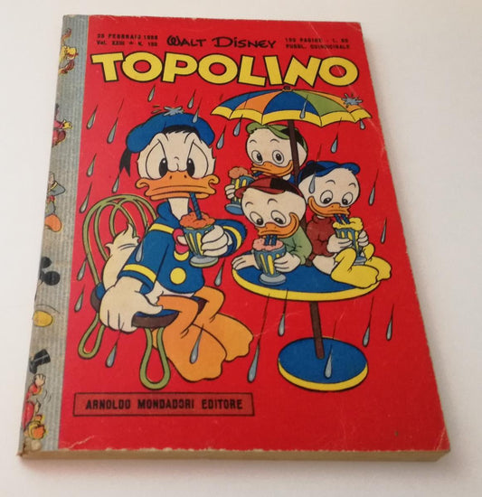 FD- TOPOLINO N.133 LIBRETTO NO BOLLINO -- DISNEY MONDADORI - 1956 - B - GBX