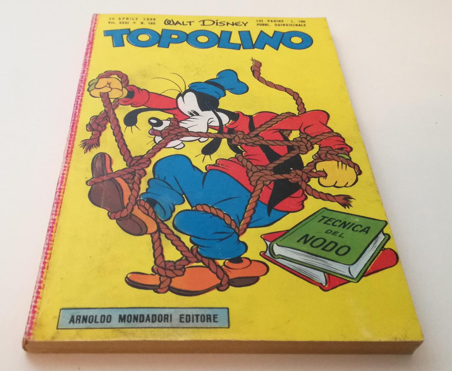 FD- TOPOLINO N.185 LIBRETTO NO BOLLINO -- DISNEY MONDADORI - 1958 - B - GBX