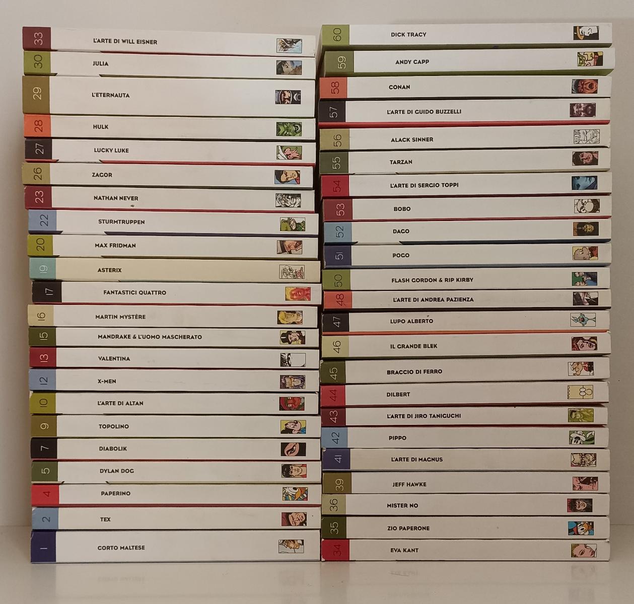 FV- CLASSICI DI REPUBBLICA COLLEZIONE 1/60 45 NUMERI -- PANINI- 2004 B - BLCG3