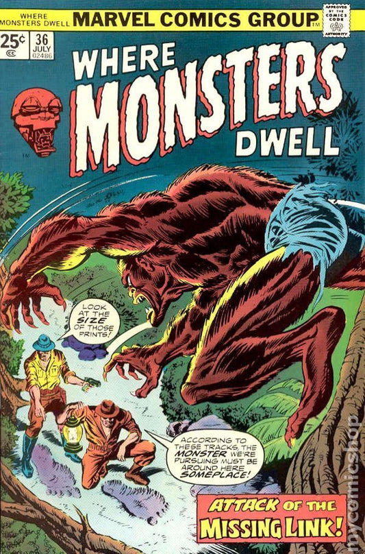 FL- WHERE MONSTERS DWELL N.36 -- MARVEL COMICS USA - 1975 - S - PBX186